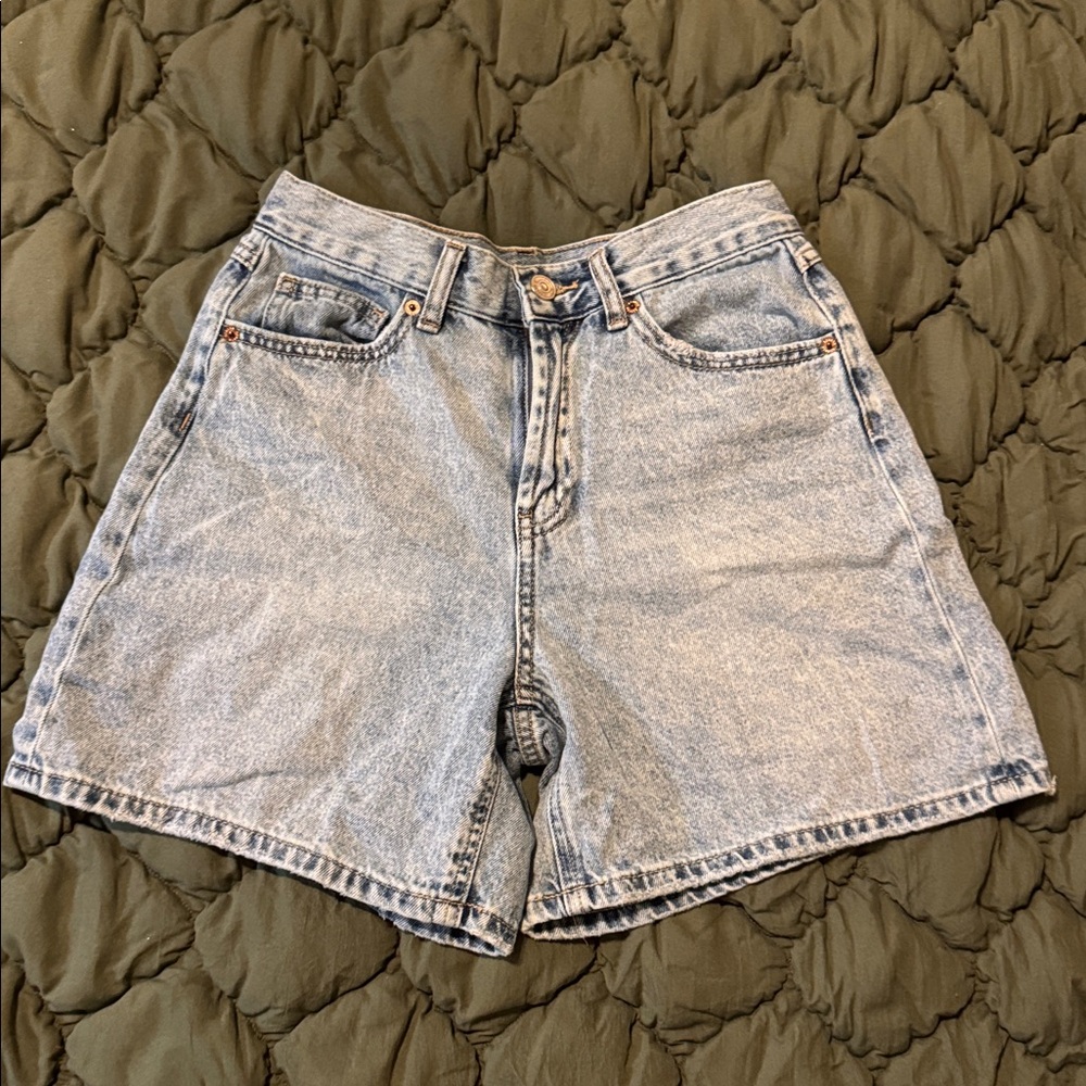 Rewash Light Blue High Rise Denim Shorts